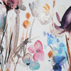 Watercolor Plum & Earth Flowers Embellished Canvas Art Print - 24"x36"